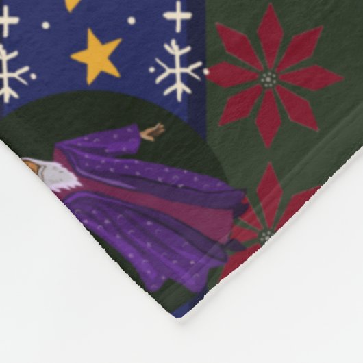Fantasy Style Ugly Sweater Pattern Fleece Deken (Hoek)