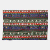 Fantasy Style Ugly Sweater Pattern Kitchen Towel Theedoek (Horizontaal)