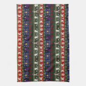 Fantasy Style Ugly Sweater Pattern Kitchen Towel Theedoek (Verticaal)