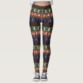 Fantasy Style Ugly Sweater Pattern-Leggings Leggings (Voorkant)