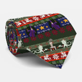 Fantasy Style Ugly Sweater Pattern-Stropdas Stropdas (Opgerold)