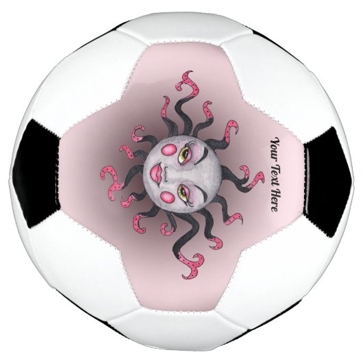 Fantasy Sun  Face Pink Grey Voetbal (Gedraaid)