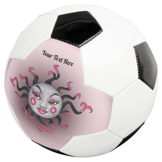 Fantasy Sun  Face Pink Grey Voetbal (Drie kwart)