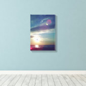 Fantasy Sunset 4 op Canvas Afdruk (Insitu (Houten vloer))