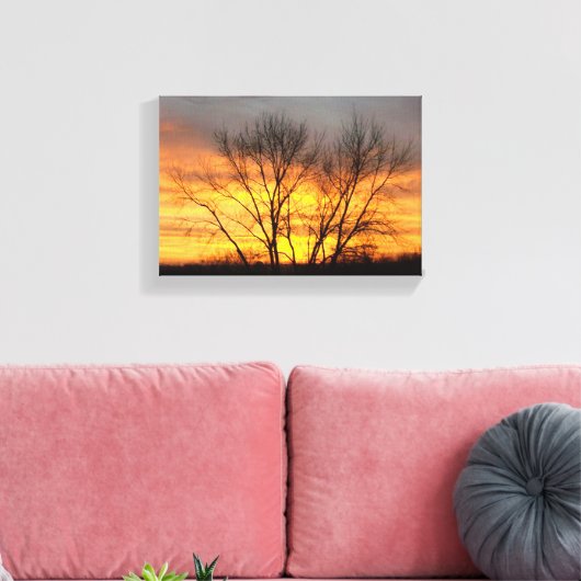 Fantasy Sunset 6 Canvas Afdruk (Insitu (Woonkamer))