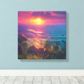 Fantasy Sunset Canvas Afdruk (Insitu (Houten vloer))