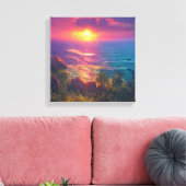 Fantasy Sunset Canvas Afdruk (Insitu (Woonkamer))