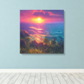 Fantasy Sunset Canvas Afdruk (Insitu (Houten vloer))