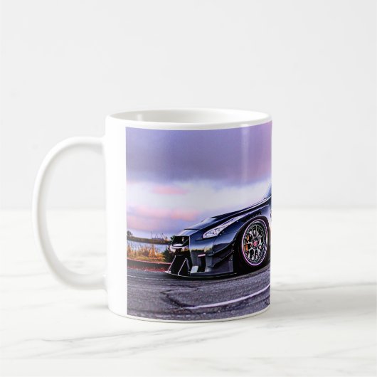 Fantasy Super sportwagen Classic White Coffee mok (Links)