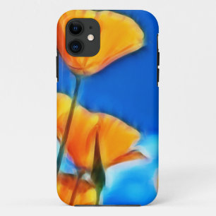Fantasy Surreal California Poppies iPhone 11 Hoesje