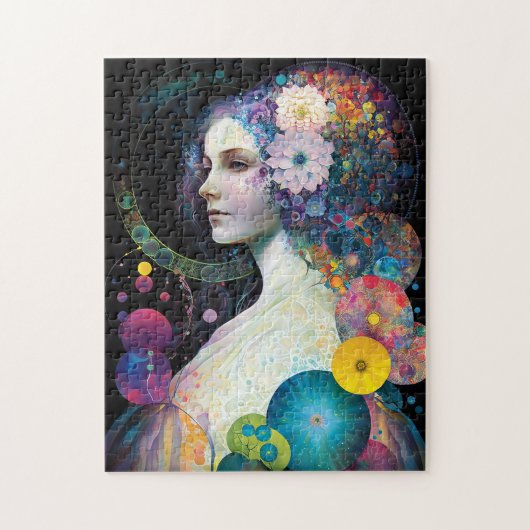 Fantasy Surreal Cosmic Woman Goddess Legpuzzel (Verticaal)