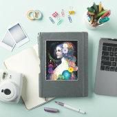 Fantasy Surreal Cosmic Woman Goddess Sticker (iPad Cover)