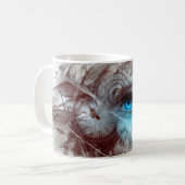 Fantasy surreal eye-klok koffiemok (Voorkant links)