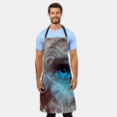 Fantasy surreal eye-klok schort (Gedragen)