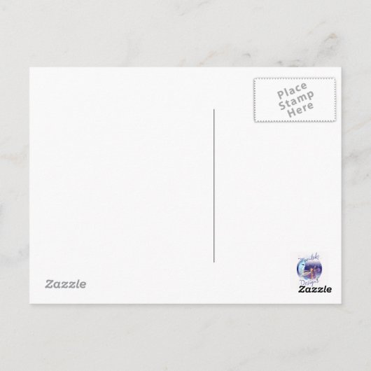 Fantasy Swan Briefkaart Art (Achterkant)