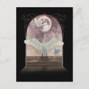 Fantasy Swan Briefkaart Art