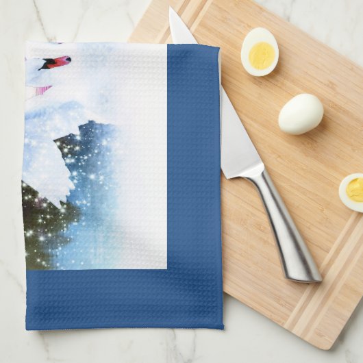 Fantasy Swan Theedoek (Quarter Fold)