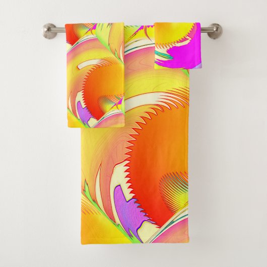 Fantasy Swirl 3 Piece Bad Handdoek (Insitu)