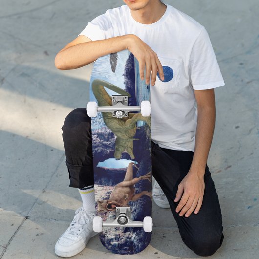 Fantasy T-Rex Tyrannosaurus Dinosaur gevecht Persoonlijk Skateboard