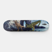 Fantasy T-Rex Tyrannosaurus Dinosaur gevecht Persoonlijk Skateboard (Horizontaal)