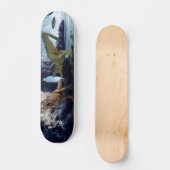 Fantasy T-Rex Tyrannosaurus Dinosaur gevecht Persoonlijk Skateboard (Voorkant)