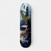 Fantasy T-Rex Tyrannosaurus Dinosaur gevecht Persoonlijk Skateboard (Voorkant)