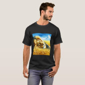 Fantasy Tarwe Slapende Leeuw T-shirt (Voorkant volledig)
