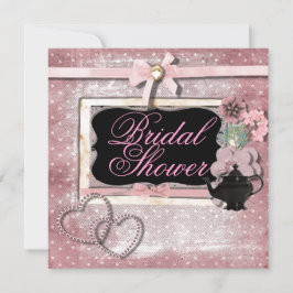  Fantasy Tea Party Bruids Douche Uitnodiging