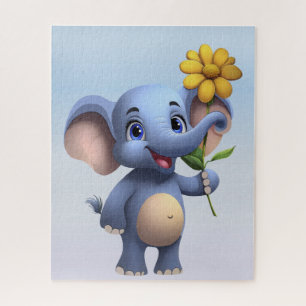 Fantasy tekenfilm olifant legpuzzel