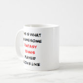 fantasy tennis player, geweldige koffiemok (Voorkant links)