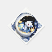 Fantasy-thema Dragon Baby shower Servet (Hoek)