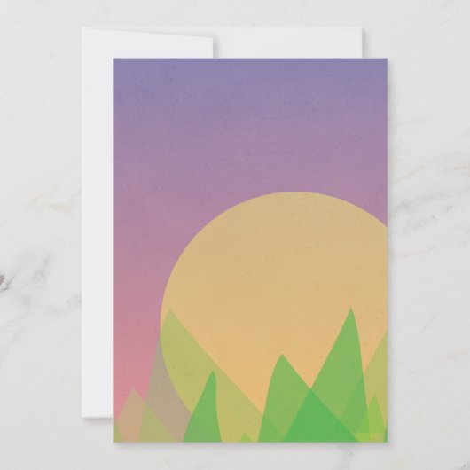 Fantasy Thema Dragon Sleepover Campout Kaart (Achterkant)