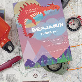 Fantasy Thema Dragon Sleepover Campout Kaart