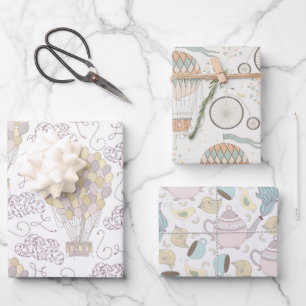 Fantasy Theme Patronen Inpakpapier Vel