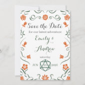 Fantasy Themed Save the date (Voorkant)