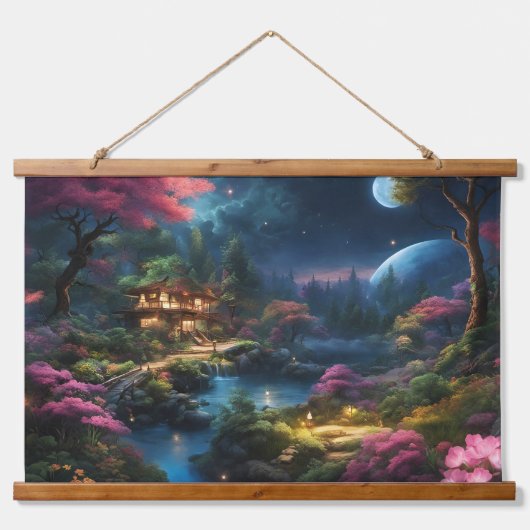 Fantasy Thuis en Tuin Hangend Wandkleed (Voorkant)