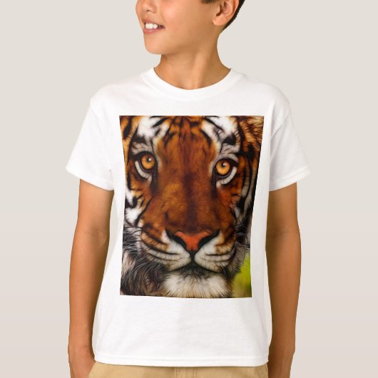 Fantasy Tiger Big Cat Wildlife T-shirt (Voorkant)