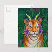 Fantasy Tiger Briefkaart (Voorkant / Achterkant)