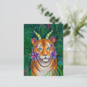 Fantasy Tiger Briefkaart (Staand voorkant)