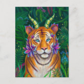 Fantasy Tiger Briefkaart (Voorkant)