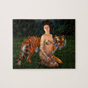 Fantasy Tiger Girl Legpuzzel
