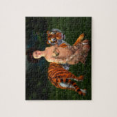 Fantasy Tiger Girl Legpuzzel (Verticaal)