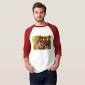 Fantasy Tiger & Moon Wildlife T-shirt (Voorkant volledig)