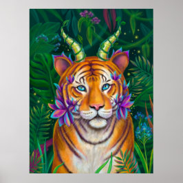 Fantasy Tiger Poster