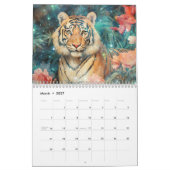 Fantasy Tigers in Abstract Style Kalender (Mar 2027)