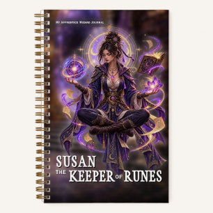 Fantasy Tovenaar Runen Avontuur Notitieboek