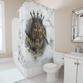 Fantasy Trade Design | Crypto BTC | affirmaties Douchegordijn (In situ)