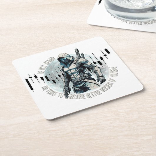 Fantasy trade design | Cyberpunk | Self growth Kartonnen Onderzetters (Schuin)