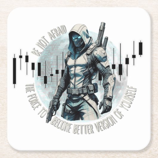 Fantasy trade design | Cyberpunk | Self growth Kartonnen Onderzetters (Voorkant)