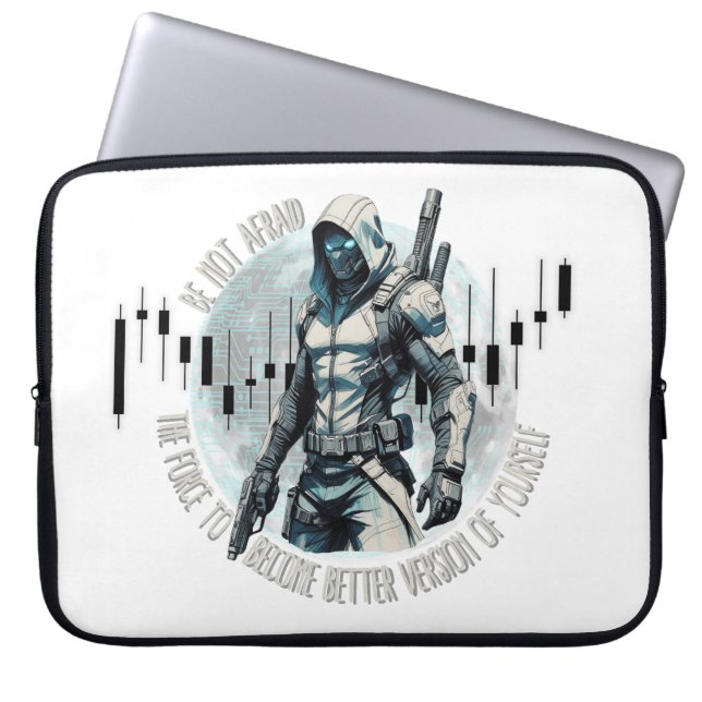 Fantasy trade design | Cyberpunk | Self growth Laptop Sleeve (Voorkant)